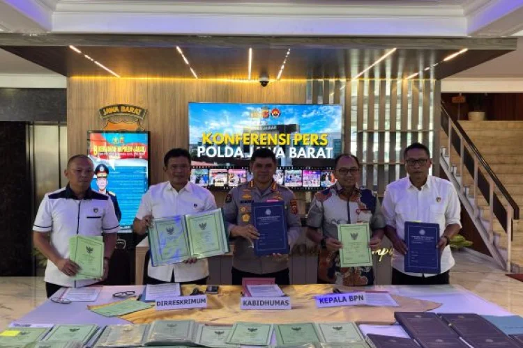 Polda Jabar Bongkar Mafia Tanah di Cianjur, Modus Warkah dan KTP Palsu