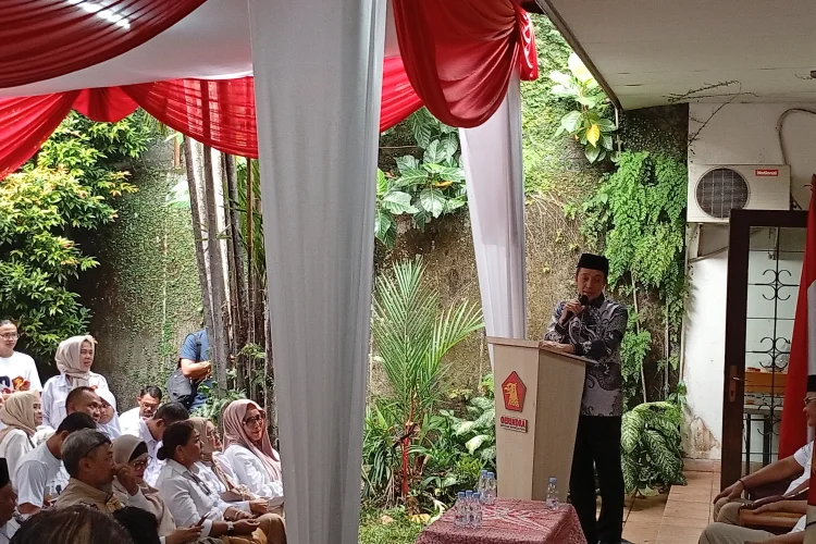Dedie-Jenal Bicara Ekonomi Kerakyatan saat Hadiri HUT Partai Gerindra
