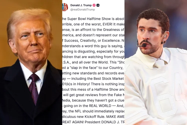 Donald Trump Ejek Penampilan Bad Bunny di Super Bowl: Mengerikan dan Menjijikan