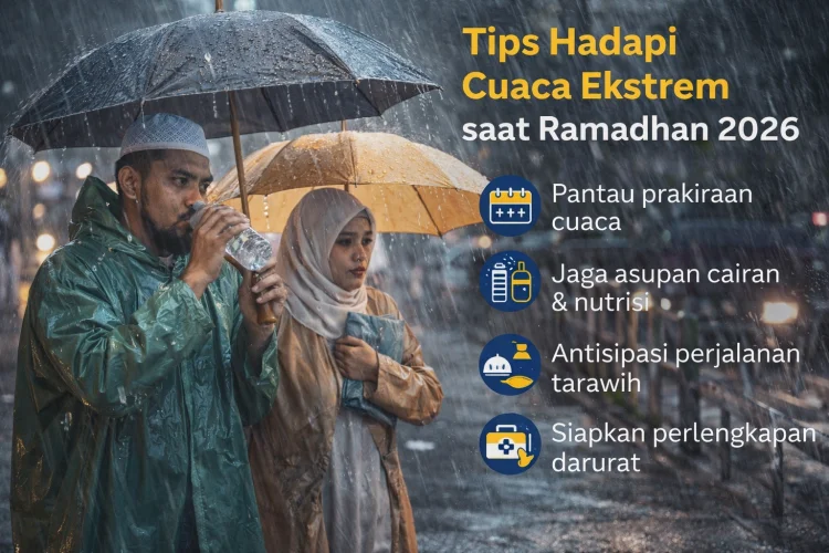 Tips Hadapi Cuaca Ekstrem Saat Ramadhan 2026 agar Puasa Tetap Sehat