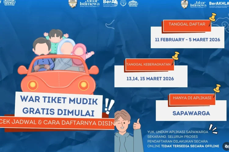 War Tiket Mudik Gratis 2026 Dibuka Hari Ini 11 Februari - 5 Maret, Jangan Ketingalan!