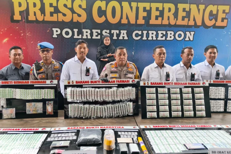 Polresta Cirebon Ungkap 12 Kasus Narkoba, 16 Tersangka Diamankan