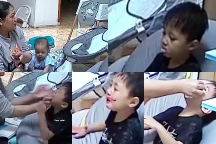 Viral! Seorang Anak Disiksa Sampai Mimisan oleh ART di Ujungberung Bandung