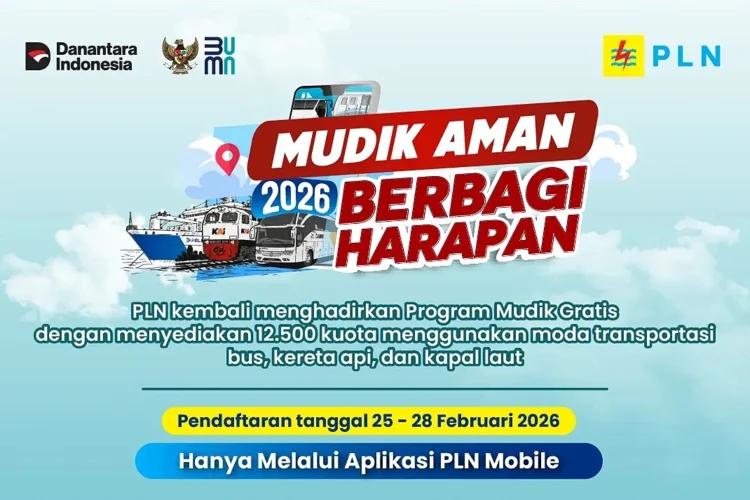 Pendafatran Mudik Gratis 2026 PLN dan BUMN Dibuka Hari Ini, Berikut Syaratnya