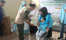 Ramadan Bahagia, Baznas KBB Berikan Bantuan untuk Anak-anak Cerebral Palsy