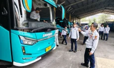 Dishub Cek Kelaikan Bus Mudik Lebaran, 15 Sopir Lolos Tes Narkoba