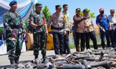 Polresta Bandung Musnahkan 14.999 Botol Miras Hasil Operasi Pekat Lodaya 2026