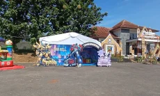 Tak Hanya Pengamanan, Pos Terpadu Tecno Park Ciawi Juga Hadirkan Wahana Bermain Anak