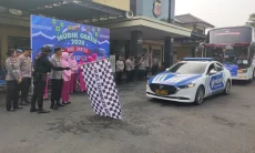 Mudik Gratis, Polres Tasikmalaya Kota Berangkatkan 114 Pemudik ke Solo dan Yogyakarta