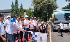 900 Pemudik Diberangkatkan dari Gedung Sate, Program Gratis BUMN Jadi Andalan
