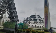 Tower di Kawasan Masjid Al Jabbar Bandung Roboh, Begini Keterangan Polisi