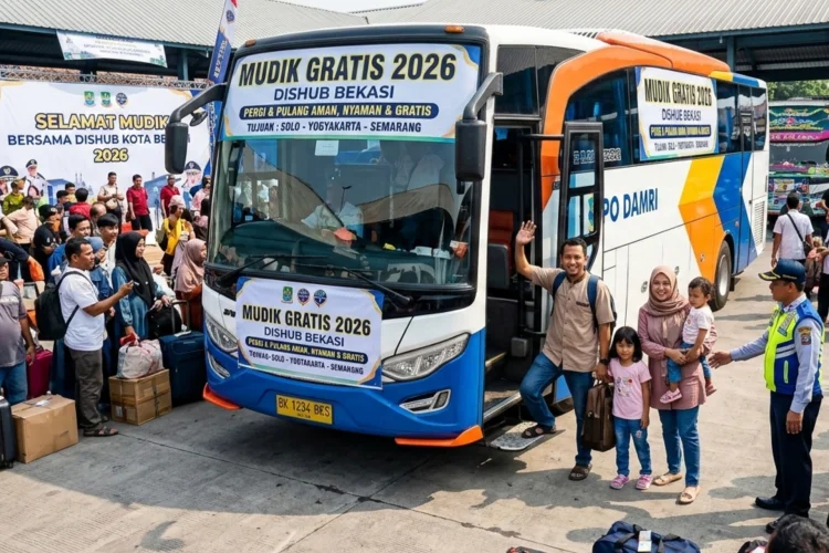 Ini Lokasi dan Taggal Verifikasi Serta Keberangkatan Mudik Gratis 2026 Dishub Bekasi