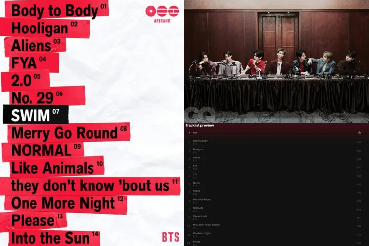 BTS Rilis 14 Judul Lagu Lengkap dalam Daftar Album 'ARIRANG' Jelang Comeback