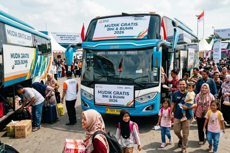 Berikut Rute Tujuan Mudik Gratis 2026 BNI dan BUMN, Semua OTW dari Jakarta