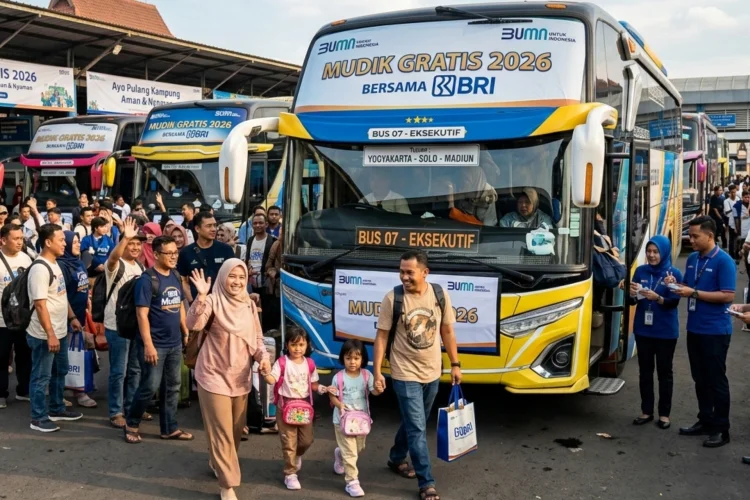 Ini Rute Tujuan Mudik Gratis 2026 Bersama BUMN dan BRI