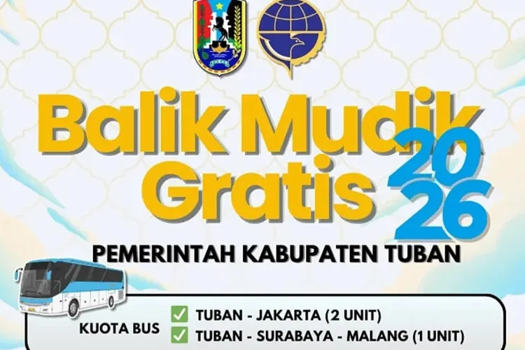 Begini Cara Daftar Arus Balik Mudik Gratis 2026 Pemkab Tuban
