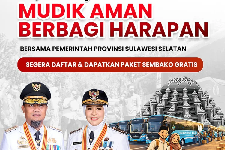 Pemprov Sulsel Buka Pendaftaran Mudik Gratis 2026 Hari Ini, Berikut Rute Tujuannya