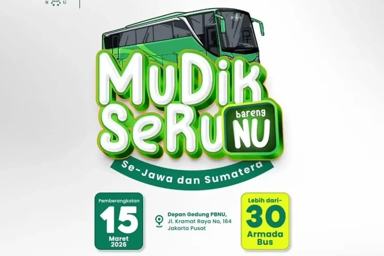 NU Buka Pendaftaran Mudik Gratis 2026, Berikut Rute Tujuannya