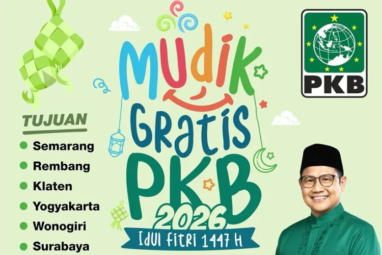 DPP PKB Buka Pendaftaran Mudik Gratis 2026, Ini Rute Tujuannya