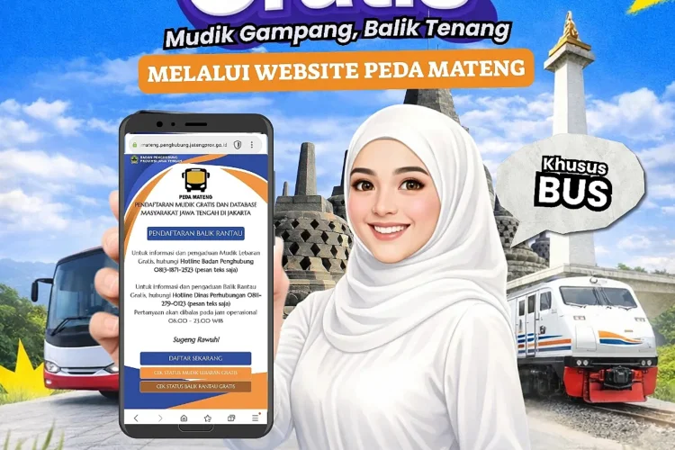 Berikut Cara Daftar Online Khusus Bus Arus Balik Mudik Gratis 2026 Pempeov Jateng