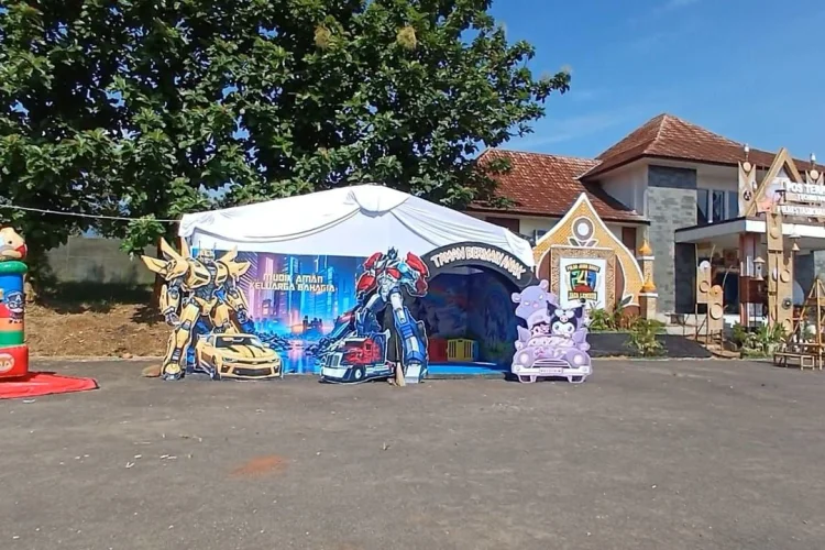 Tak Hanya Pengamanan, Pos Terpadu Tecno Park Ciawi Juga Hadirkan Wahana Bermain Anak