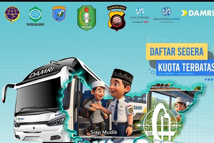 Berikut 12 Rute Tujuan Mudik Gratis 2026 Pemprov Kalbar