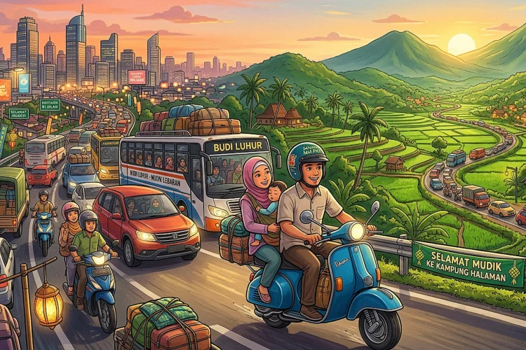 Banyak Orang Mudik Jelang Lebaran Idulfitri, Ternyata Begini Akar Sejarahnya