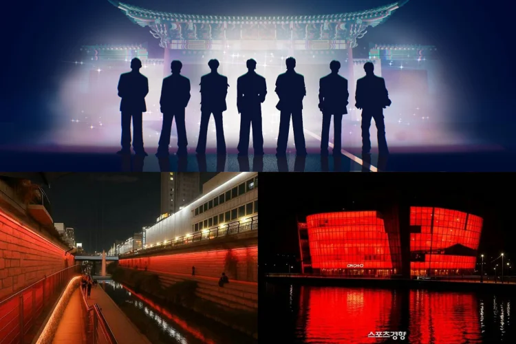Seoul Berubah jadi Merah Bukan Ungu Jelang Comeback BTS, ARMY Ungkap Kemarahan