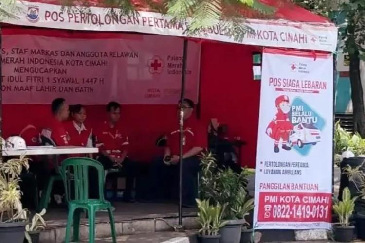 Posko Kesehatan di Alun-Alun Cimahi Layani Pemudik saat Arus Balik Lebaran