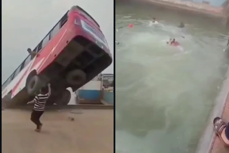Tragedi Bangladesh Lagi, Viral Detik-Detik Bus Berpenumpang Terjun ke Sungai Padma