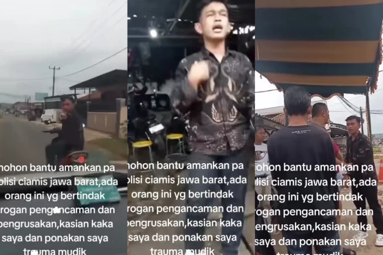 Emosi Jalan Terhalang, Seorang Pemuda di Ciamis Rusak Mobil Rombongan Pemudik