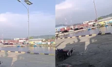 Detik-detik Gempa Hari Ini di Pelabuhan Weda Halmahera Terekam, Tiang Lampu Bergoyang