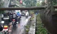Hujan Es Disertai Agin Kencang Landa Parongpong, Pohon dan Tiang Listrik Tumbang