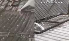 Hujan Es Guyur Beberapa Wilayah di Kota Bandung, Cimahi hingga KBB