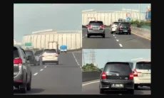 Viral Aksi ‘Road Rage’ di Tol Kemayoran, Pengemudi Hentikan Mobil di Lajur Aktif
