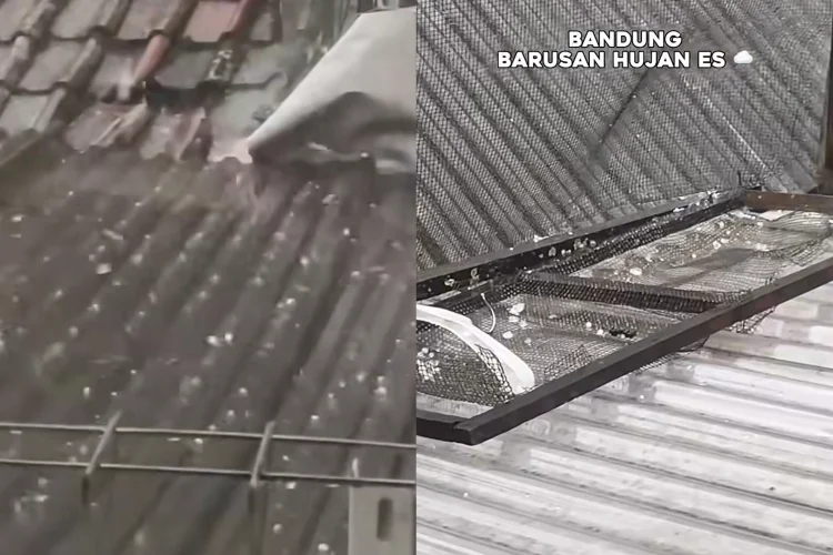 Hujan Es Guyur Beberapa Wilayah di Kota Bandung, Cimahi hingga KBB