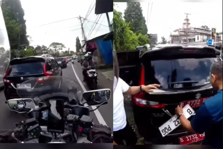 Kendaraan Dinas Pakai Pelat Putih Terjaring Razia di Jalur Puncak hingga Viral