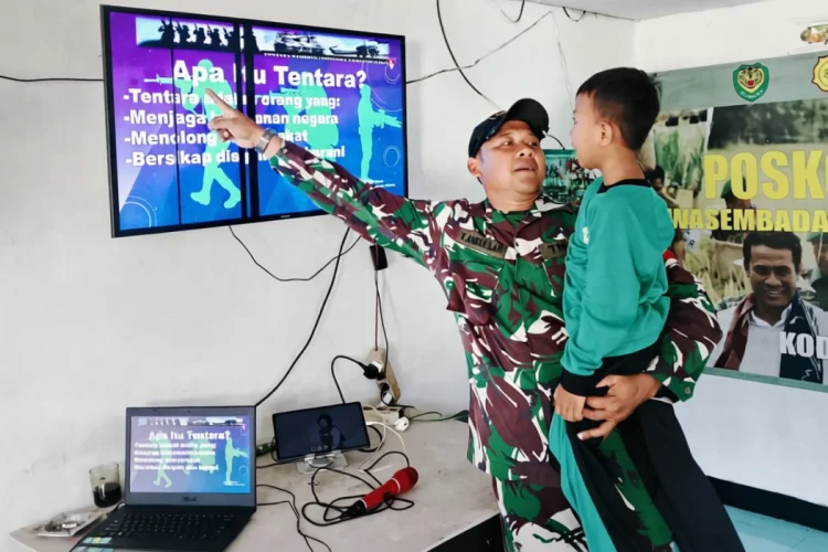 TNI Kenalkan Nilai Kebangsaan ke Anak PAUD di Kabupaten Cirebon