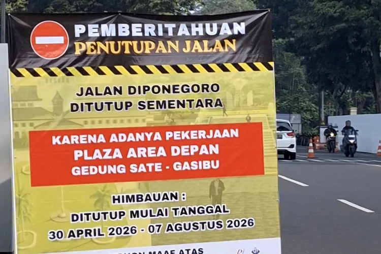 Jalan Diponegoro Ditutup, Ini Jalur Alternatif Dago, Supratman hingga Gedung Sate