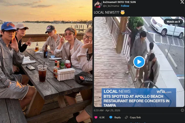 Bikin Geram, Restoran di Florida Jual Rekaman CCTV saat BTS Makan di Tempat Mereka