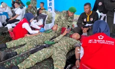 546 Prajurit Ikut Donor Darah di Singaparna 