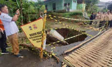 Tangani Jembatan Ambrol di Cikalongwetan, PUTR Bakal Pakai Box Culvert