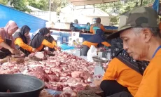 Kurban Masjid Al Husna GSP  Kota Cirebon Tembus 17 Sapi dan 28 Kambing
