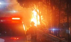 Bangunan Warkop Depan Pengadilan Agama Cimahi Habis Terbakar