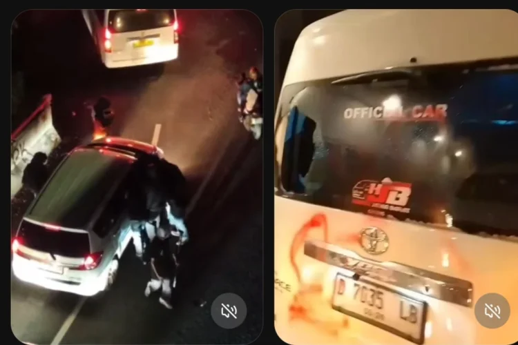 Mobil Operasional Jadi Korban Dugaan Aksi Anarkis Usai Demo Buruh di Bandung