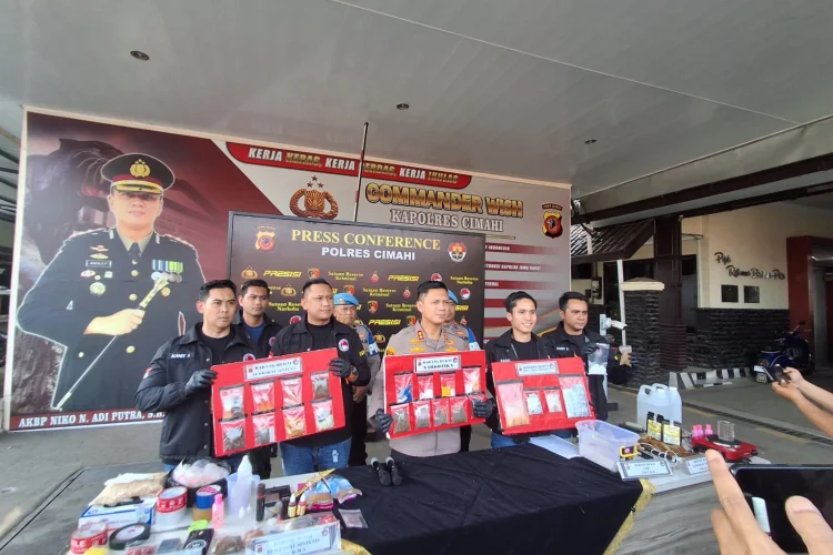 72 Kasus Narkoba Diungkap Polres Cimahi, Satpam Hingga Produsen Rumahan Dibekuk