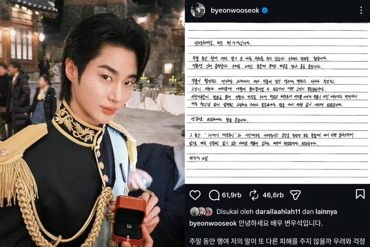 Usai IU, Kini Giliran Byeon Woo Seok Minta Maaf Terkait Kontroversi 'Perfect Crown'