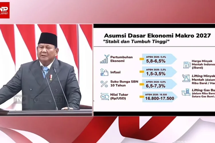 Di Tengah Dolar Naik, Prabowo Janji Tumbuhkan Ekonomi 5,8 hingga 6,5 Persen di 2027