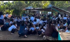 Viral Detik-detik Gempa Magnitudo 7,8 Gucang Filipina Buat Puluhan Siswa SD Panik