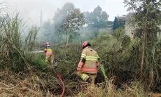 Cuaca Panas Ekstrim Picu Kebakaran Padang Ilalang di Sindangsari